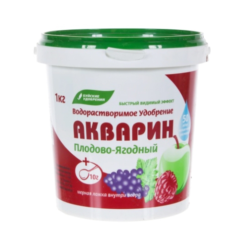 Водорастворимое удобрение Акварин Плодово-ягодный 1кг (упаковка - 6шт)
